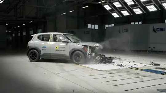A Kia EV2 öt Euro NCAP-csillagot kapott, mégis 0%-ot ért el egy AEB-teszten