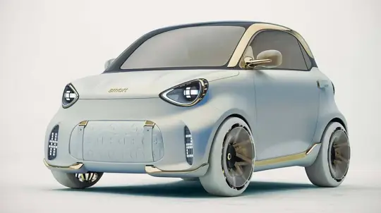 Smart #2 viser interiøret: en smart sittebenk i den nye toseters elbilen