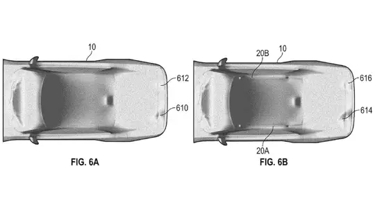 Dodge patenteert opblaasbare dakrails om aerodynamica van achterspoiler te verbeteren