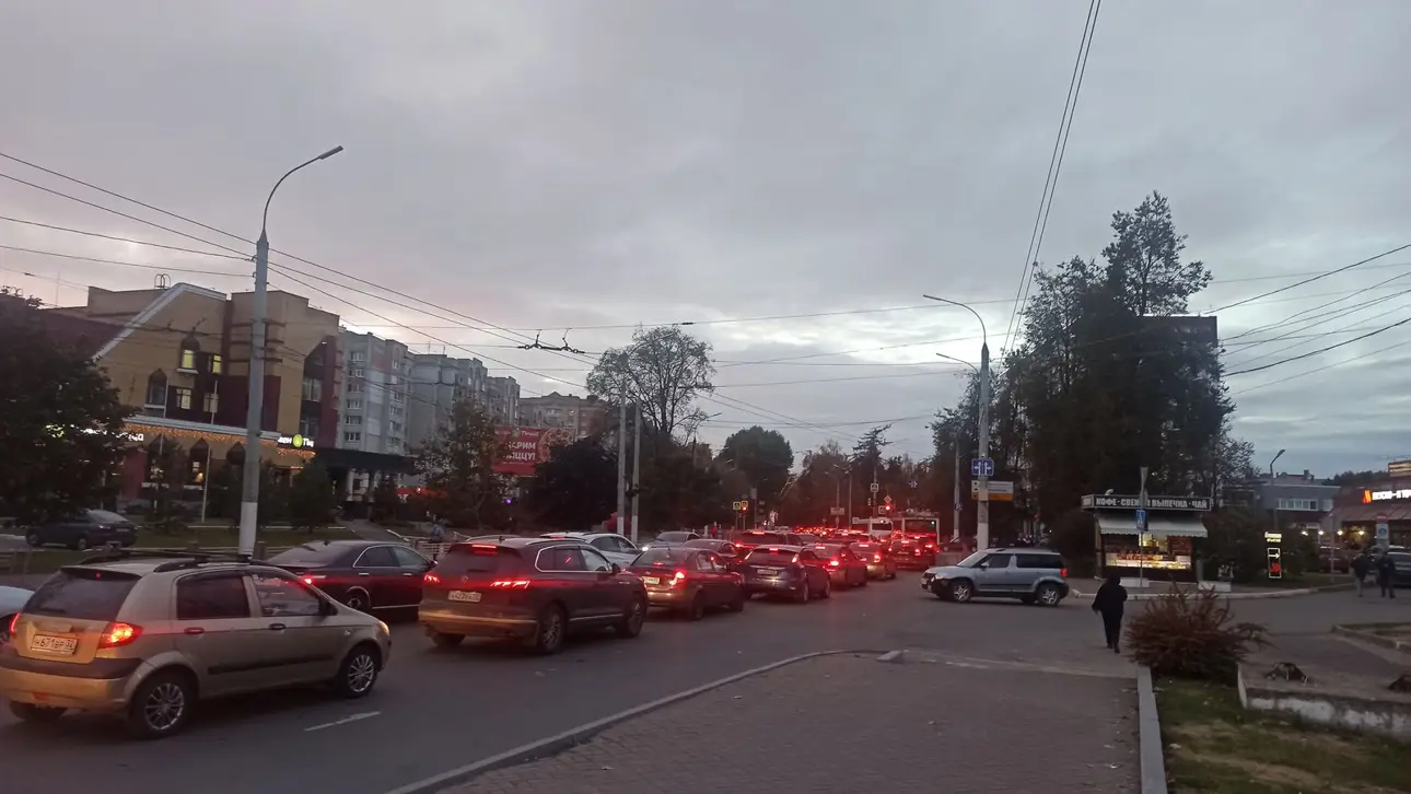 пробка на светофоре