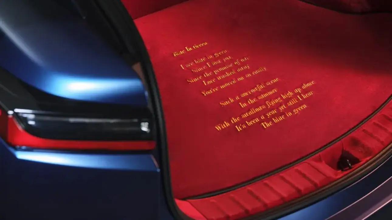 Lexus RZ Blue in Green