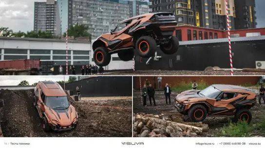 Болото, снег и вода: красноярский вездеход Visuva приспособили для спасателей