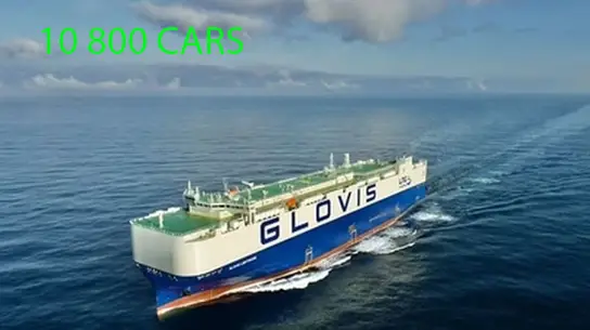 Машины повезут на гигантском LNG-судне: 10 800 машин за раз