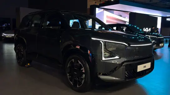 Kia EV5 в Пусане: большой электрокроссовер с батареей 81,4 кВт·ч и запасом до 500 км